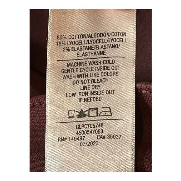 Joe's Jeans coated high rise skinny ankle brown size 27 - Picture 6 of 6